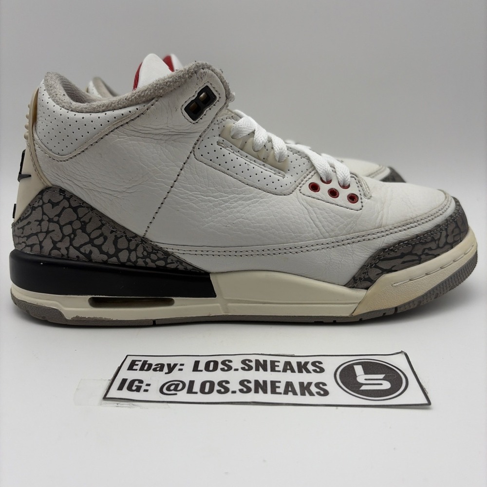 Size 7Y (GS) - Jordan 3 Retro Mid White Cement Reimagined (DM0967-100)